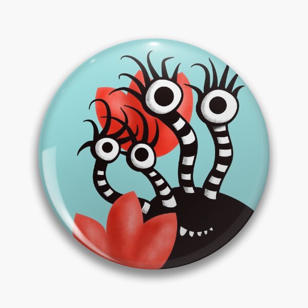 Item preview, Cute Black Monster With Abstract Tulips designed and sold by Boriana Giormova.