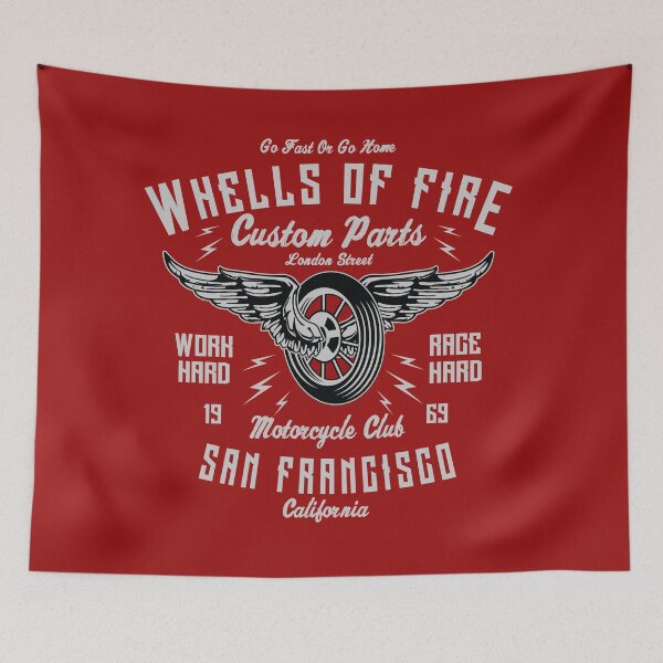 Item preview, Vintage Motorcycle: Wheels of Fire designed and sold by CitizenAwear.