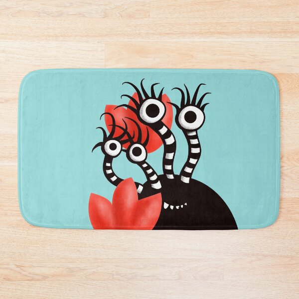 Item preview, Cute Black Monster With Abstract Tulips designed and sold by Boriana Giormova.