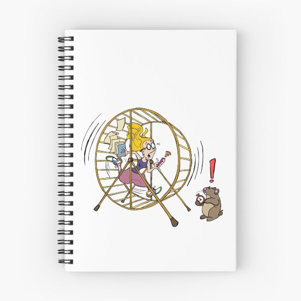 Item preview, Girl running inside the hamster wheel designed and sold by Antoons.