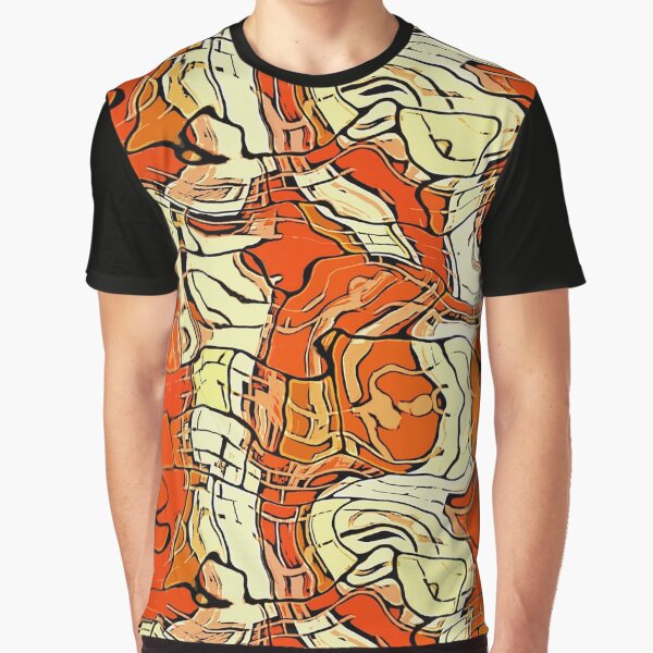 Para hombre fuerte Camisa Retro Psychedelic Festival Partido Funky Abstracto Gris Regular