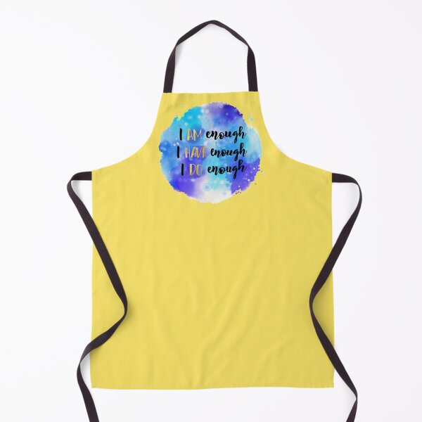 Item preview, I Am, Have, Do Enough Blue Watercolor Brush Lettering Affirmation designed and sold by JessicaAmber.