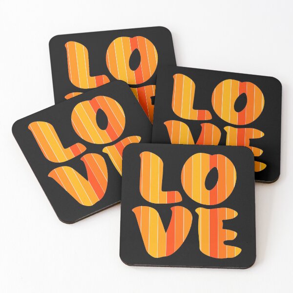 Item preview, Letters spelling LOVE with colorful stripes designed and sold by With My Hands By K.