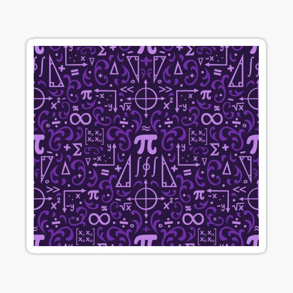 Math Damask Sticker