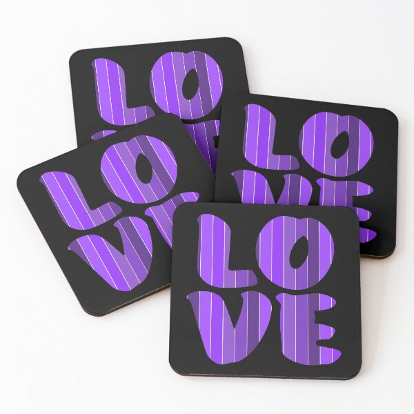 Item preview, Letters spelling LOVE with colorful stripes designed and sold by With My Hands By K.