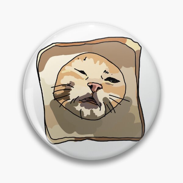Item preview, Cat with bread designed and sold by softmilkjelly.