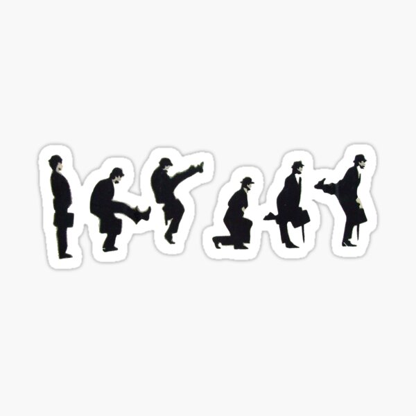 Silly Walk by Banksy Sticker