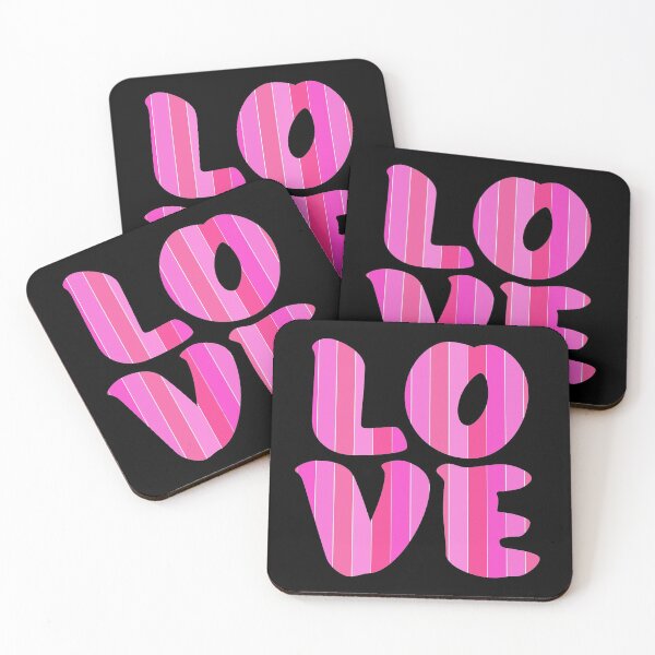 Item preview, Letters spelling LOVE with colorful stripes designed and sold by With My Hands By K.