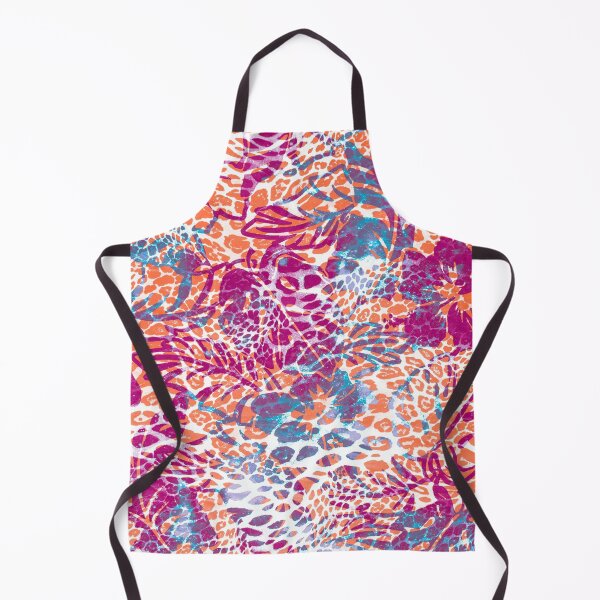Item preview, fuchsia, blue flower and leopard pattern designed and sold by dmyakar.