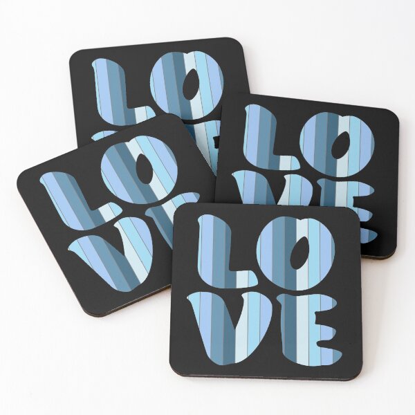 Item preview, Letters spelling LOVE with colorful stripes designed and sold by With My Hands By K.
