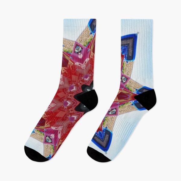Item preview, Red and blue classic trucks kaleidoscope designed and sold by rvjames.