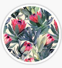Painted Protea Pattern Sticker