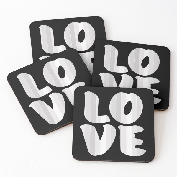 Item preview, Letters spelling LOVE with colorful stripes designed and sold by With My Hands By K.