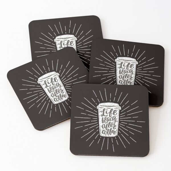 Item preview, Life begins after coffee designed and sold by wazoosi.