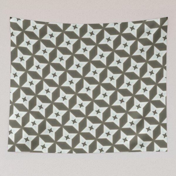 Item preview, White and brown Geometric pattern designed and sold by 'VARI'.