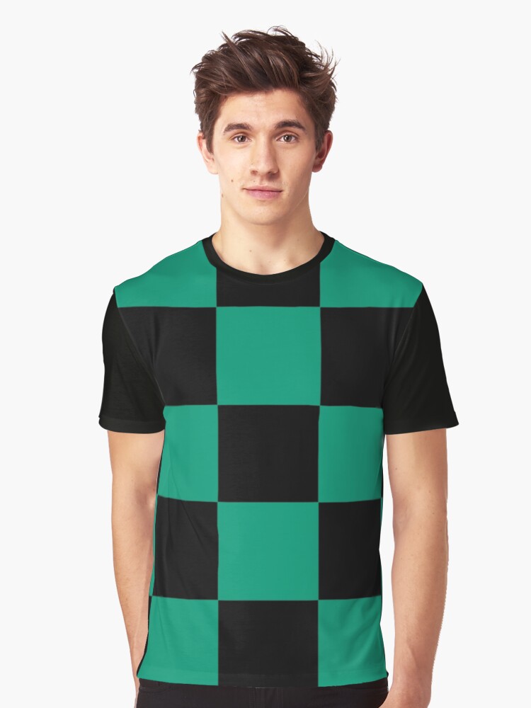 tanjiro checkered shirt