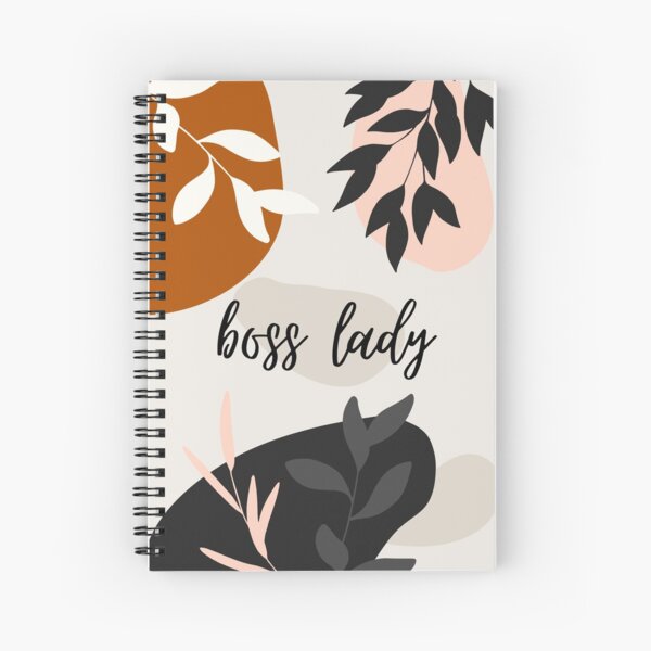 Boss Lady -Boho- Modern art - Abstract Spiral Notebook