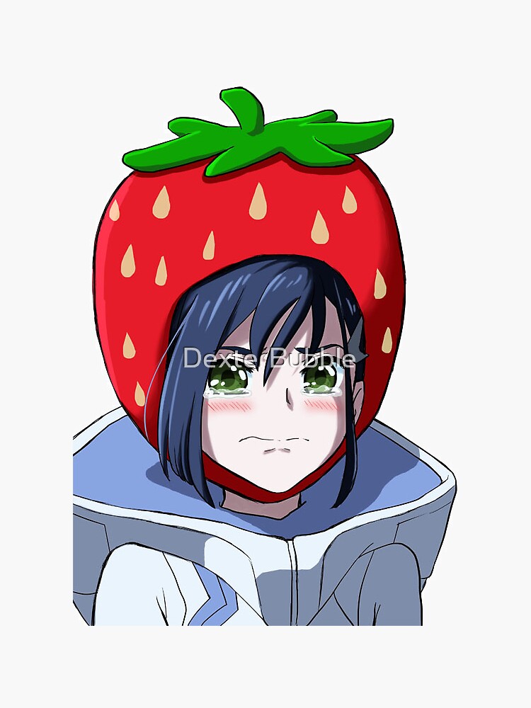 Darling In The Franxx Ichigo Strawberry Sticker For Sale By Dexterbubble Redbubble 0841