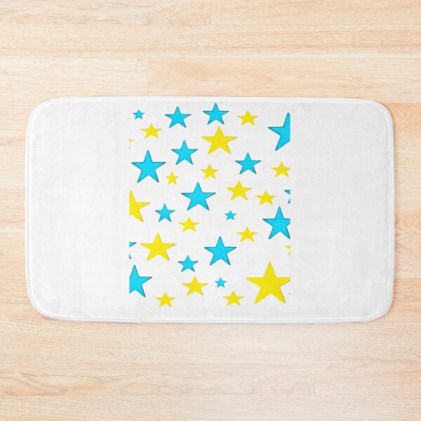 Item preview, Blue Yellow Star Pattern designed and sold by TOUPOINT.