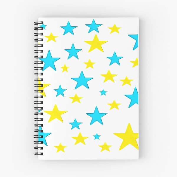 Item preview, Blue Yellow Star Pattern designed and sold by TOUPOINT.