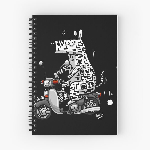 Item preview, QR code Zebra on bike designed and sold by toshio100.