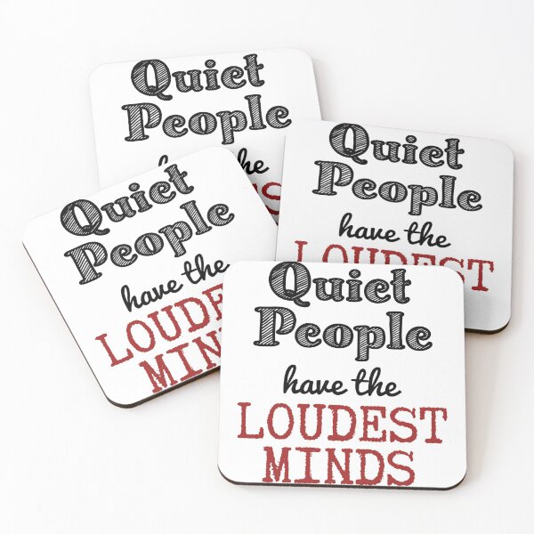 Item preview, Quiet people have the loudest minds quote by Stephen Hawking designed and sold by Junkie-Worx.