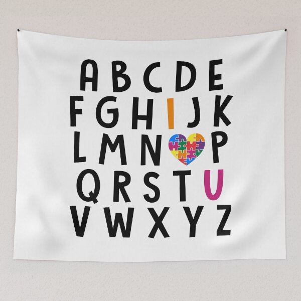 Item preview, Autism alphabet- Autism awareness designed and sold by shivani21061993.
