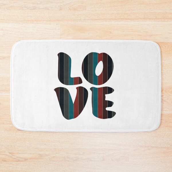 Item preview, Letters spelling LOVE with colorful stripes designed and sold by With My Hands By K.