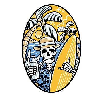 Artwork thumbnail, Chill Skeleton by RedsStickerShop