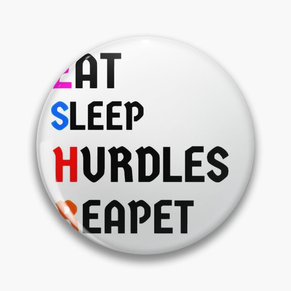 Item preview, eat sleep hurdles repeat designed and sold by TOUPOINT.