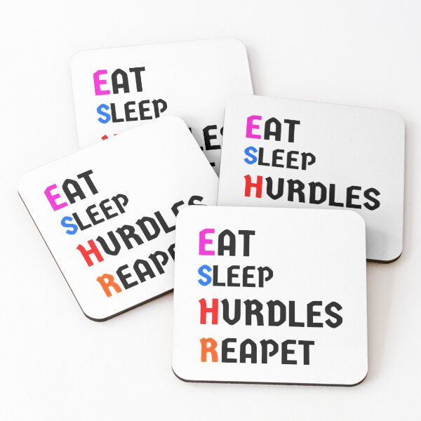 Item preview, eat sleep hurdles repeat designed and sold by TOUPOINT.
