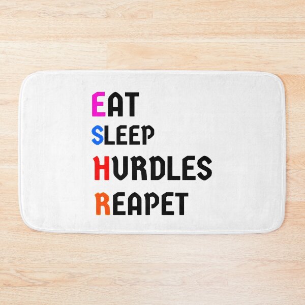 Item preview, eat sleep hurdles repeat designed and sold by TOUPOINT.