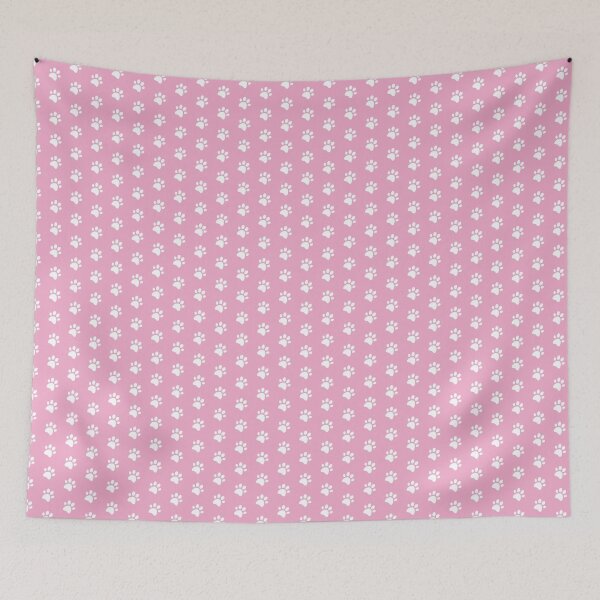 Item preview, Cat Paw Print in White and Pink designed and sold by Vincent White.