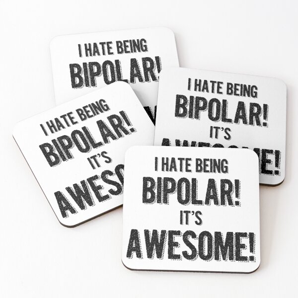 Item preview, I hate being bipolar! It's awesome! designed and sold by Sticker Up.