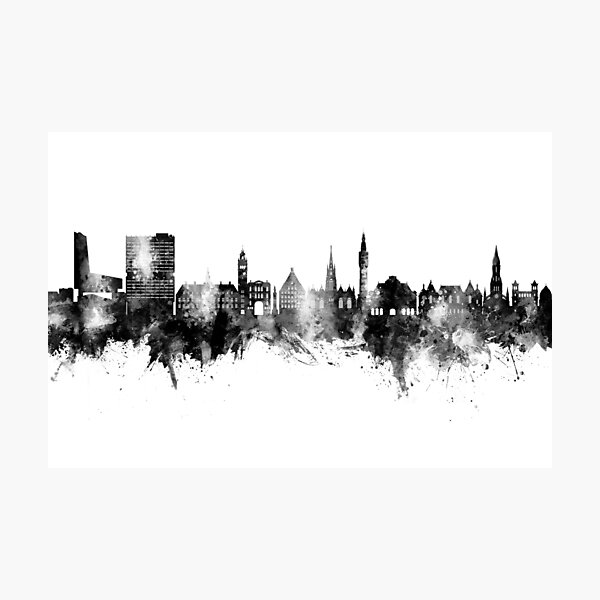 Vista previa del artículo con la obra «Lille France Skyline», diseñado y vendido por ArtPrints.
