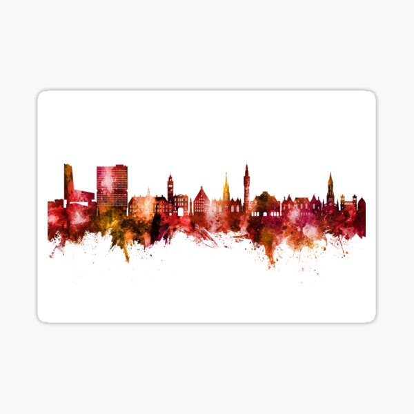 Vista previa del artículo con la obra «Lille France Skyline», diseñado y vendido por ArtPrints.