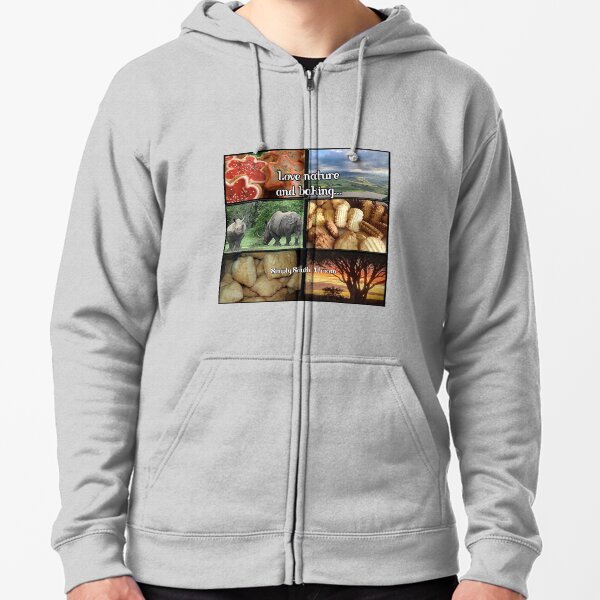 Love nature and baking... Zipped Hoodie