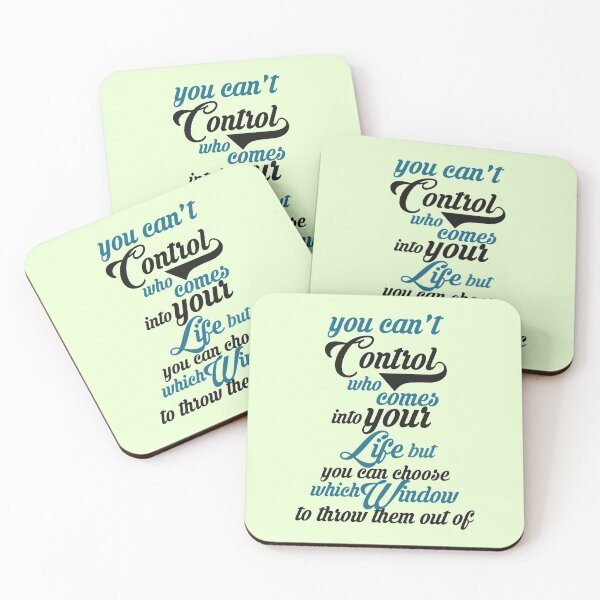 Item preview, You can't control who comes into your life but you can choose which window to throw them out of designed and sold by Sticker Up.