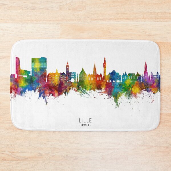 Item preview, Lille France Skyline designed and sold by ArtPrints.
