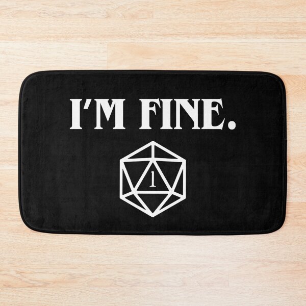 Item preview, I'm Fine Critical Fail Dice designed and sold by pixeptional.