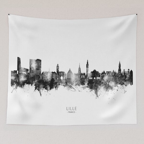 Item preview, Lille France Skyline designed and sold by ArtPrints.