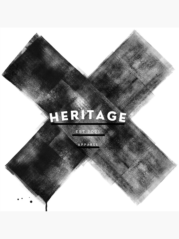 "Heritage Spray Painted X Design" Sticker for Sale by HeritageApparel