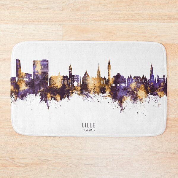 Item preview, Lille France Skyline designed and sold by ArtPrints.