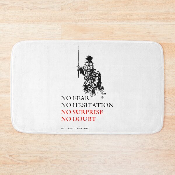 Item preview, No Fear, No Hesitation, No Surprise, No Doubt - Miyamoto Musashi quote designed and sold by TOUPOINT.