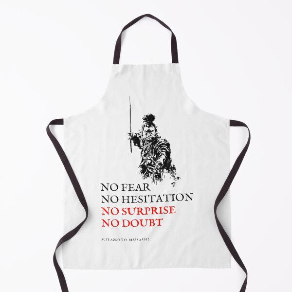 Item preview, No Fear, No Hesitation, No Surprise, No Doubt - Miyamoto Musashi quote designed and sold by TOUPOINT.
