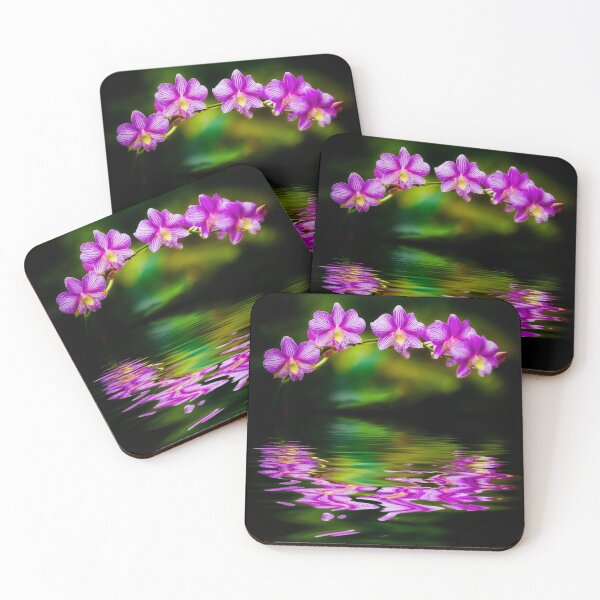 Item preview, Orchid flower water reflection designed and sold by khals1.