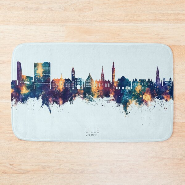 Item preview, Lille France Skyline designed and sold by ArtPrints.