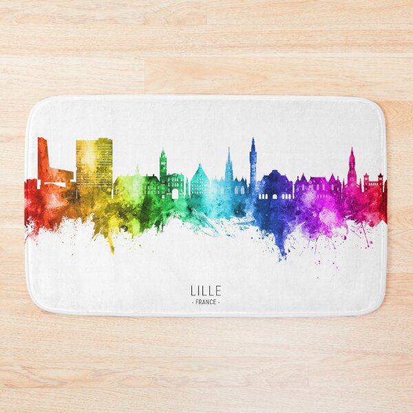 Item preview, Lille France Skyline designed and sold by ArtPrints.