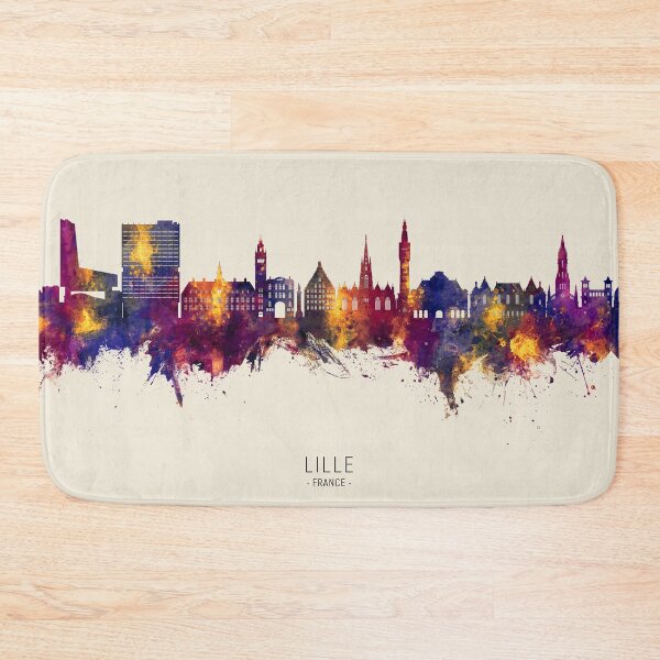 Item preview, Lille France Skyline designed and sold by ArtPrints.