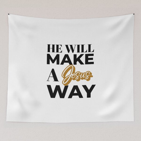 Item preview, He Will Make A Way Christian Sayings Bible Quotes designed and sold by Desiznn.
